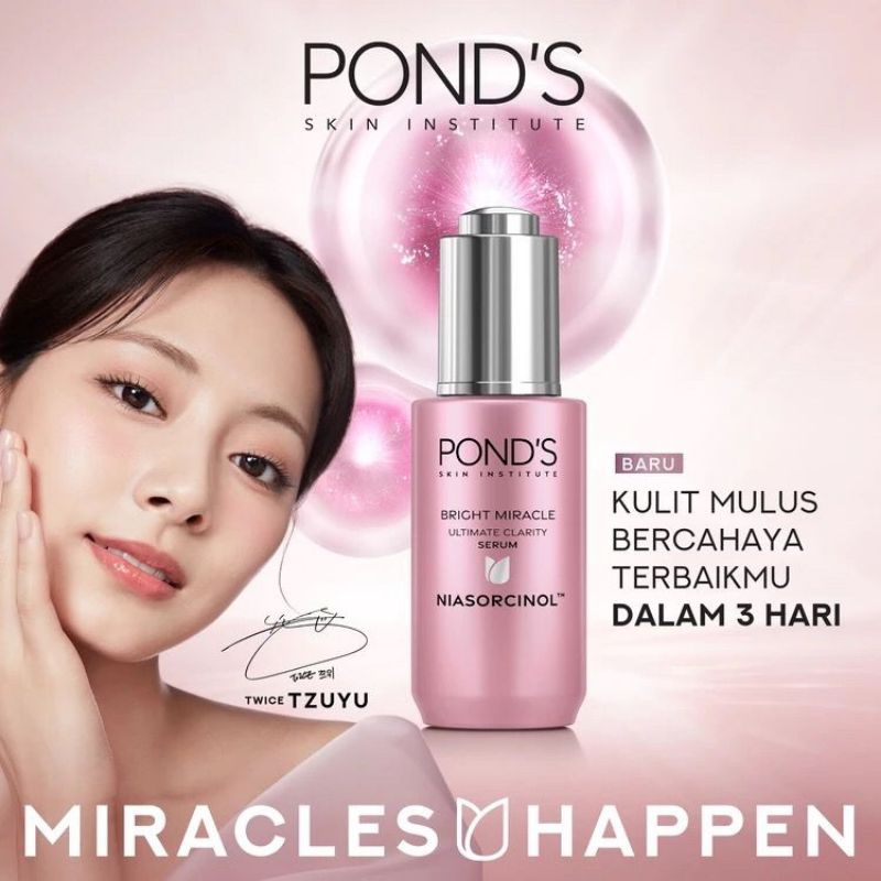 POND'S Serum Bright Miracle Ultimate Clarity Serum 30gr - Serum & Essence Wajah Brightening Serum Po