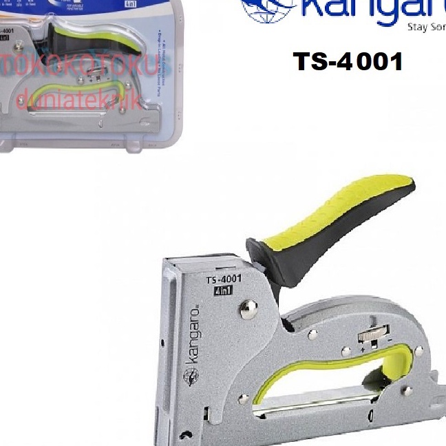 

berkualitas Gun Tacker Alat Staples Tembak 4in1 Stapler Kangaro TS41 TS41