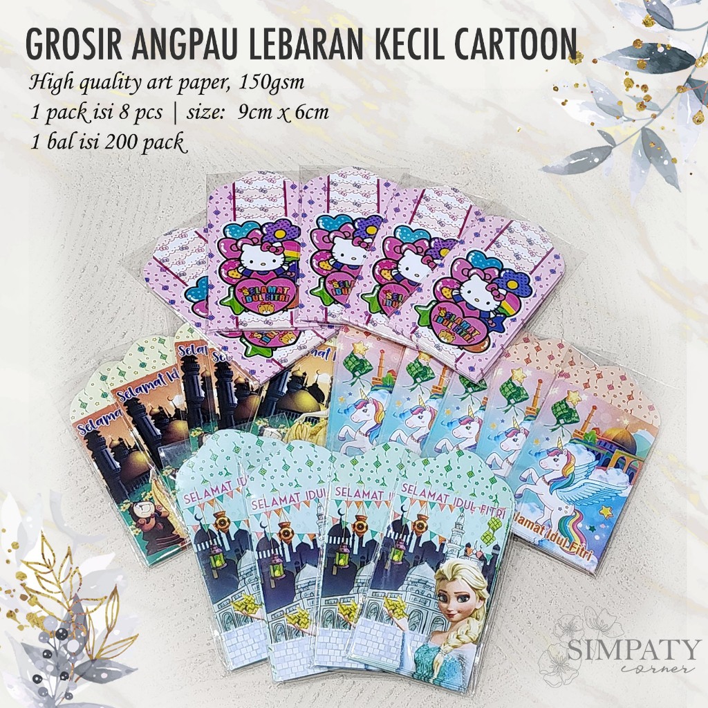 

TERMURAH! Grosir Angpau Lebaran / Amplop Lebaran Kecil Cartoon High Quality