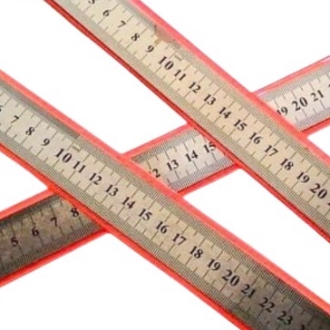 

HJ6 Penggaris Besi Mistar Stainless Ruler 1 cm 1 meter