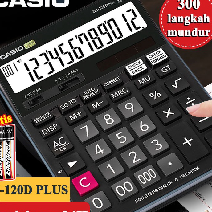 

Promo CASIO Desktop Calculator Kalkulator kerja Casio ilmiah MJ12D PLUSDJ12D PLUS Kalkulator Casio Scientific Calculator Kalkulator Meja Check Correct 1 asli