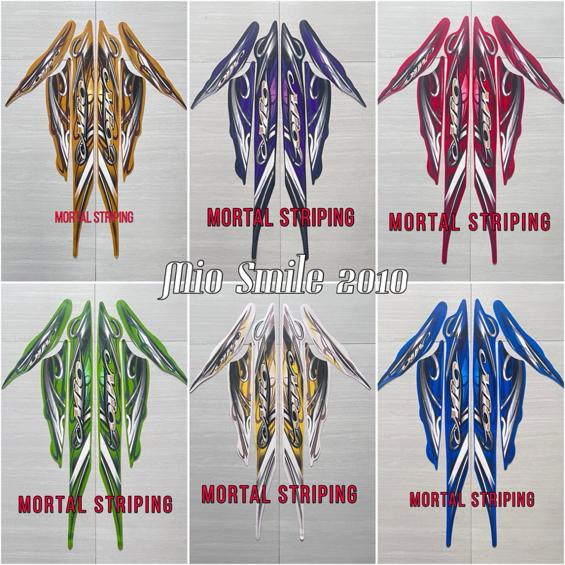 STIKER & STRIPING YAMAHA MIO SMILE 2010 2011 LIS BODY MOTOR MIO