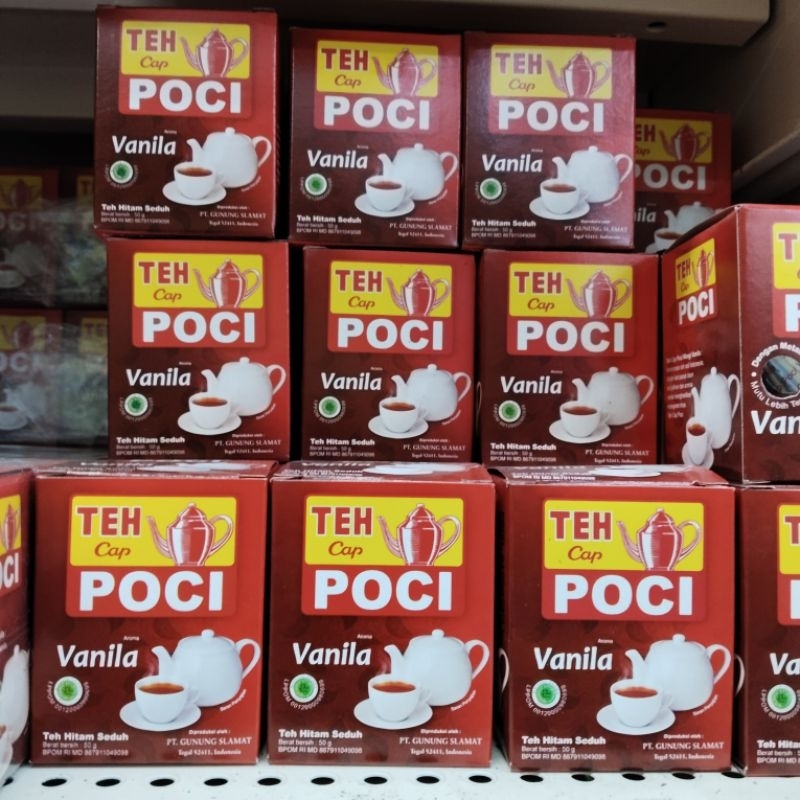 

Teh Poci Teh Hitam Seduh Vanilla 50gr