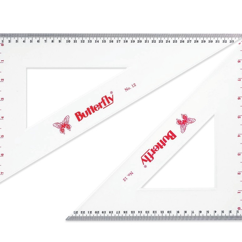 

Hematku Butterfly Set Penggaris Segita No 12 BT No 12 SET packing AMAN