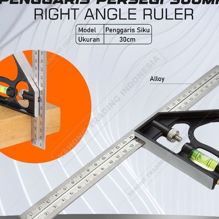 

FG2 Mistar Penggaris Siku Stainless Steel 3mm