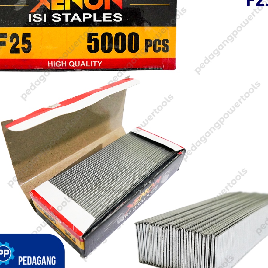 

Terkini XENON F25 ISI STAPLES MESIN PAKU TEMBAK REFILL AIR NAILER STAPLER GUN