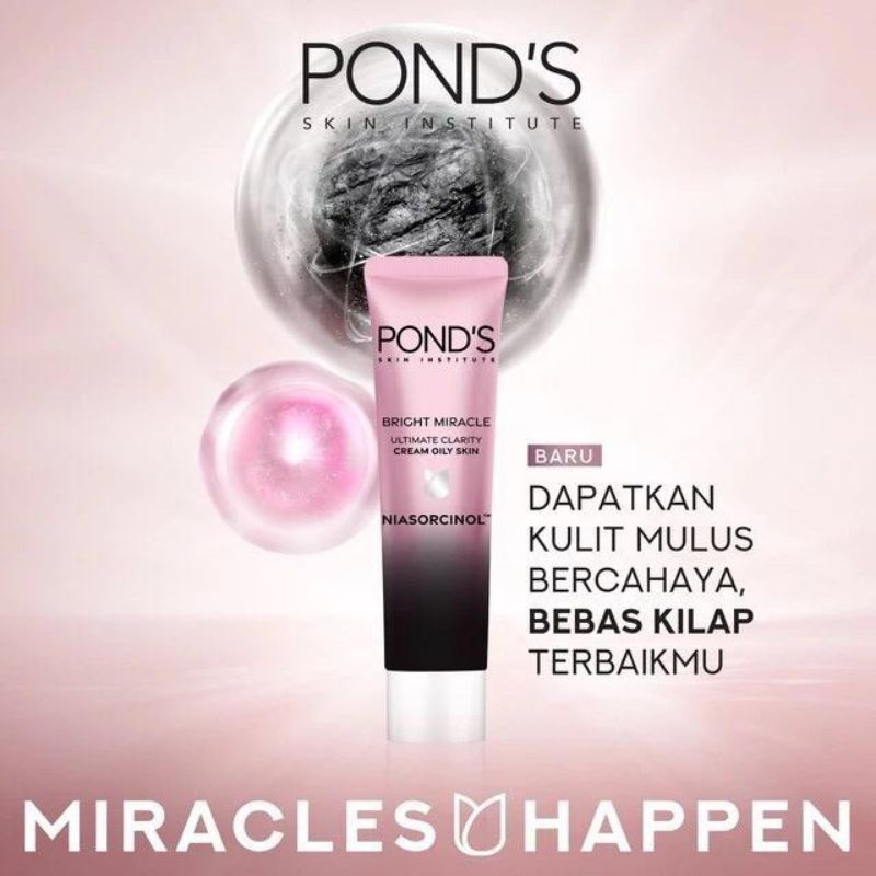POND'S Day Cream Bright Beauty For Oily Skin 20gr - Cream Wajah Pagi Brightening Krim Pond's Ponds