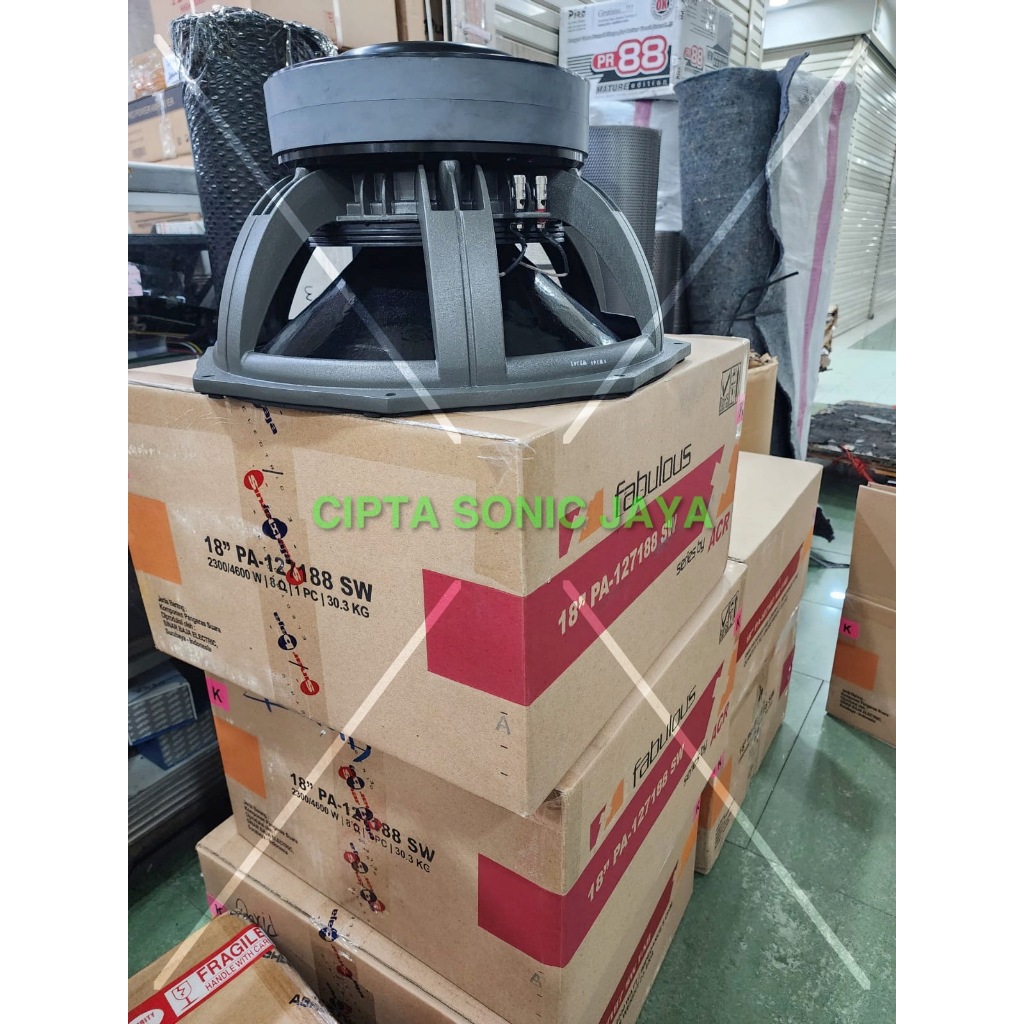 Speaker Subwofer 18 inch ACR Fabolous PA 127188 SW / 127188SW Original – Khusus Kompetisi Balap