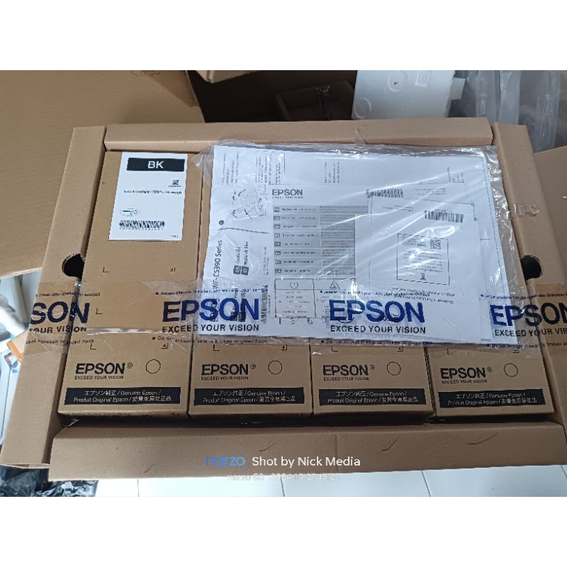 1 set tinta bawaan epson WF C5390