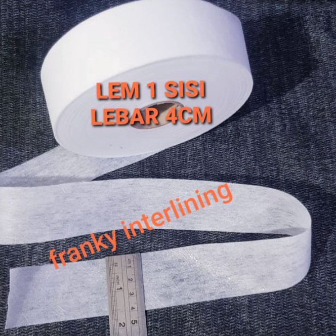 

HJ6 LEM KAIN 1 SISI BUAT PAKAIAN SOBEK DLL LEBAR 4CM ISI 5 METER