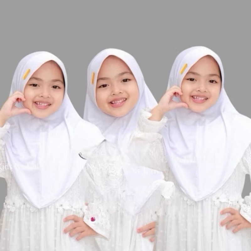 Bergo Hamidah Anak label by Risda hijab premium / bergo hamidah anak sekolah