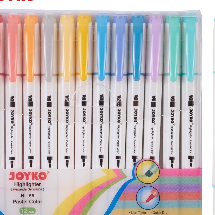 

Khusus Hhlhter Penanda Joyko HL55 1 Set 12 Pcs 12 Warna