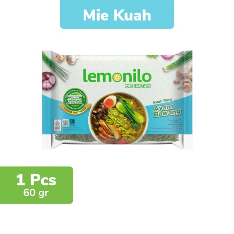 

Lemonilo Mie Instan Kuah Ayam Bawang 60g