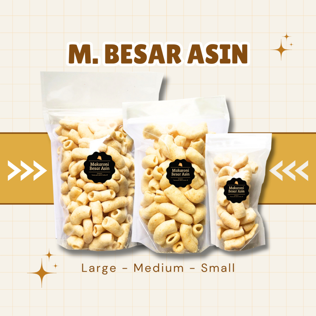 

[DELISH SNACKS] Makaroni Besar Asin / Snack Cemilan Camilan Jajanan Makroni Asin Gurih Renyah