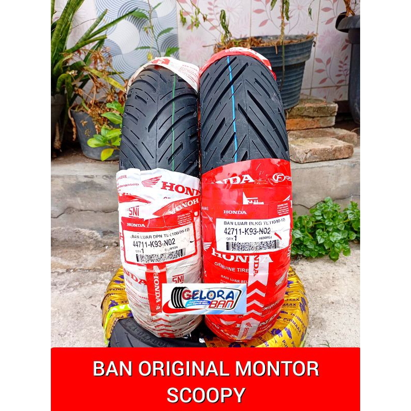 Ban Tubeles Matic AHM 100/90-12 Ban 110/90-12 Ban Original Montor Honda Scoopy ban ring 12 ban 100/9