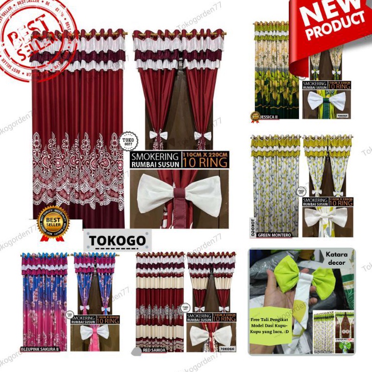 Model Favorit GORDEN SUSUN PITA GORDEN SMOKERING PONI RUMBAI MURAH