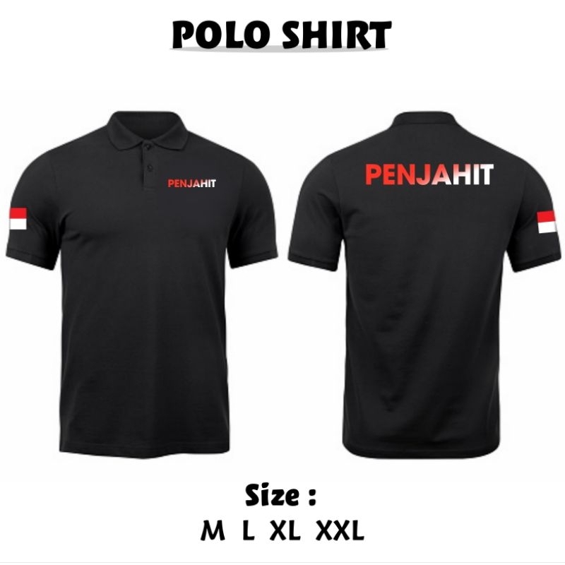 POLO KERAH PENJAHIT MERAH PUTIH GRADASI