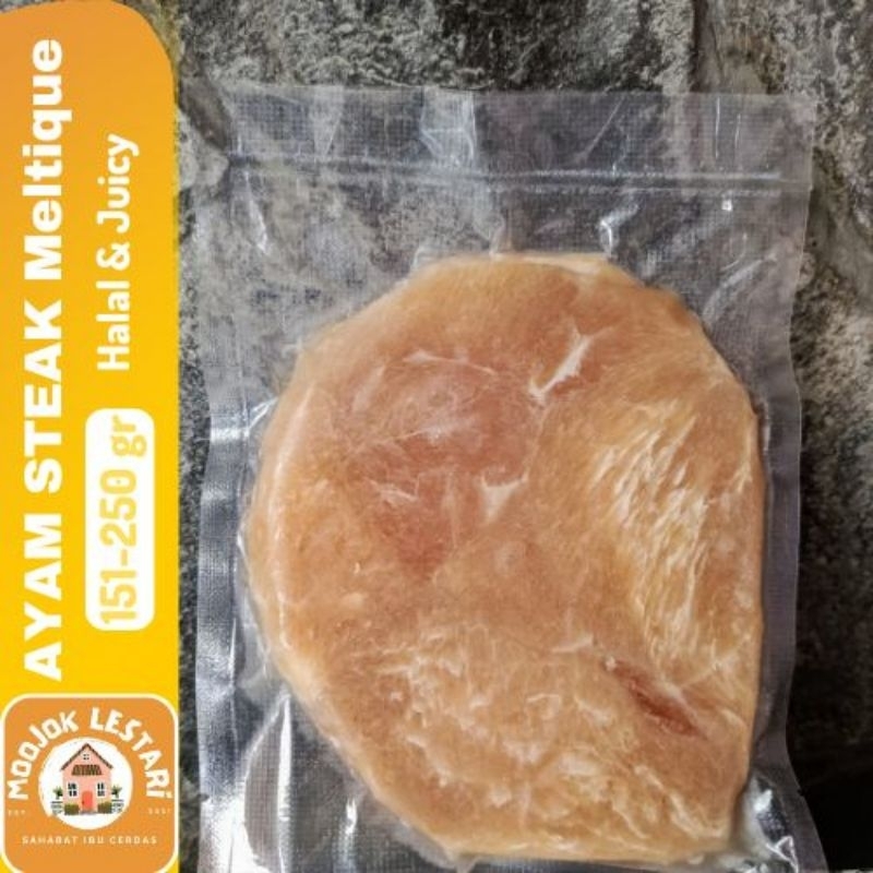 

Chicken Steak Ayam Meltique Satuan Beku Juicy Halal Ekonomis Enak
