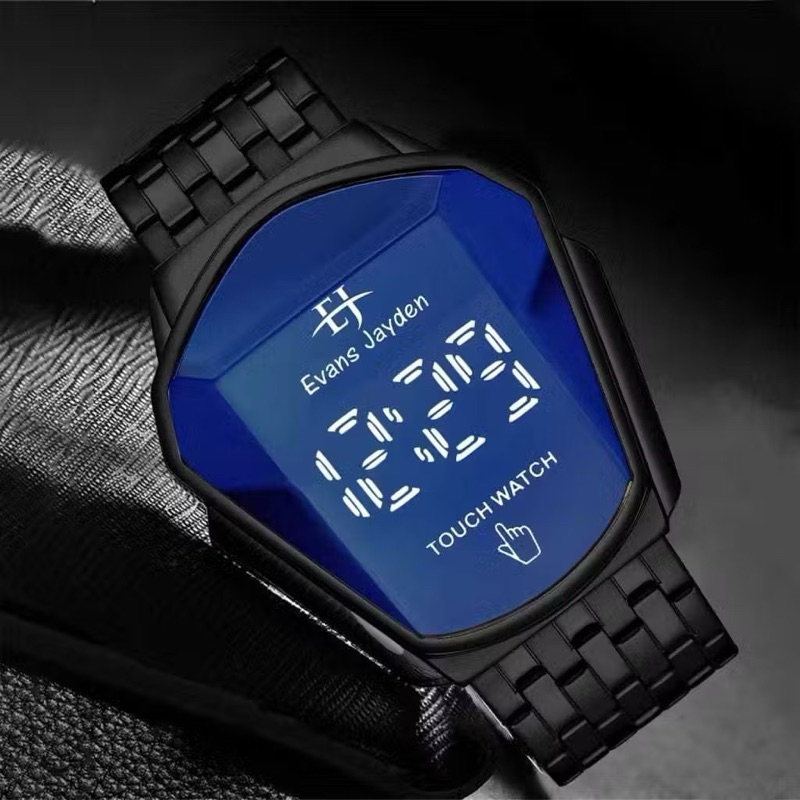 JAM TANGAN KEKINIAN EVANS JAYDEN D 4CM DIGITAL TIME BOX  BATERAI CADANGAN