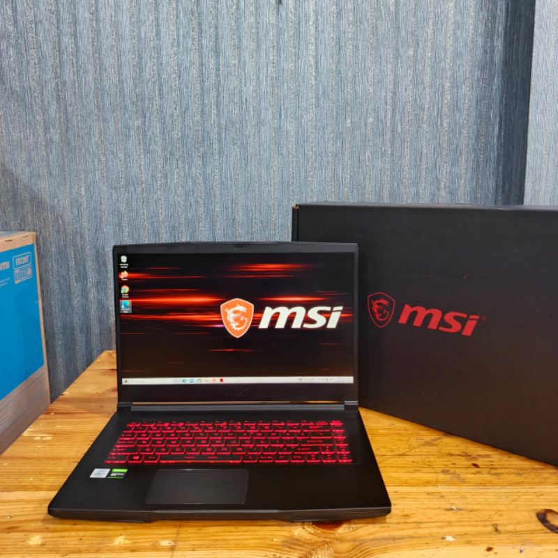 Laptop MSI GF63 Thin 10SCSR, Intel Core I7- 10750H Gen 10Th Ram 8Gb/Ram 16Gb/SSD 512Gb Dualvga Nvdia