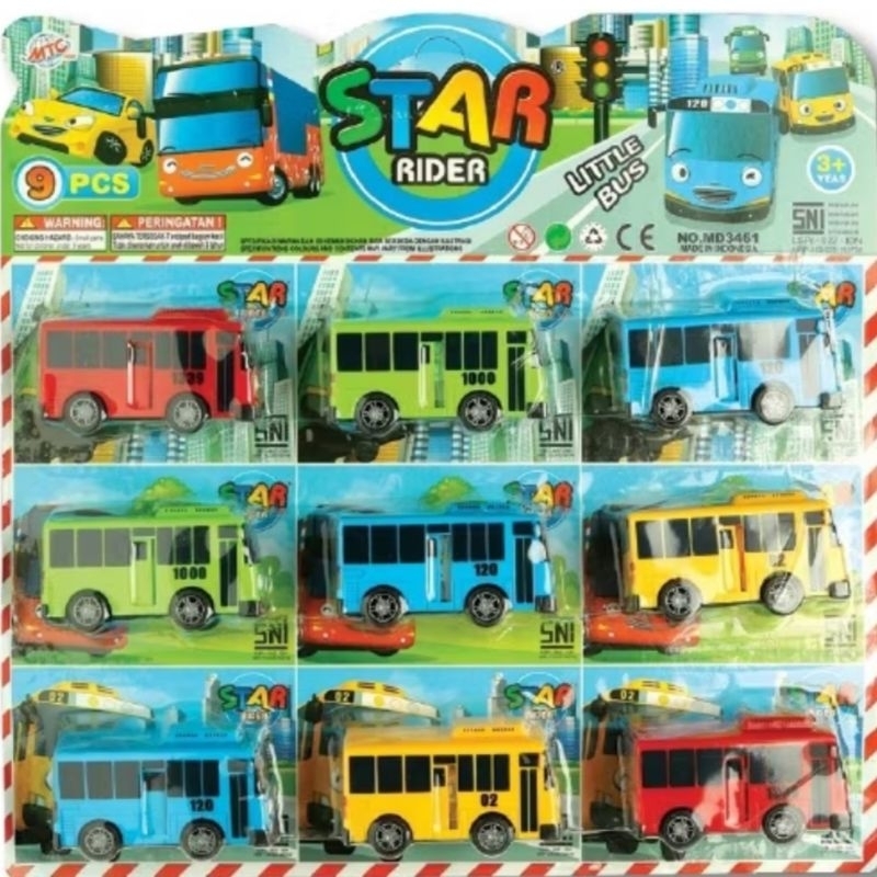 Tayo Mainan Anak Mobil The Little Bus Star Rider MD3461 Tayo Big Sliding Door Termurah Terlaris Kado