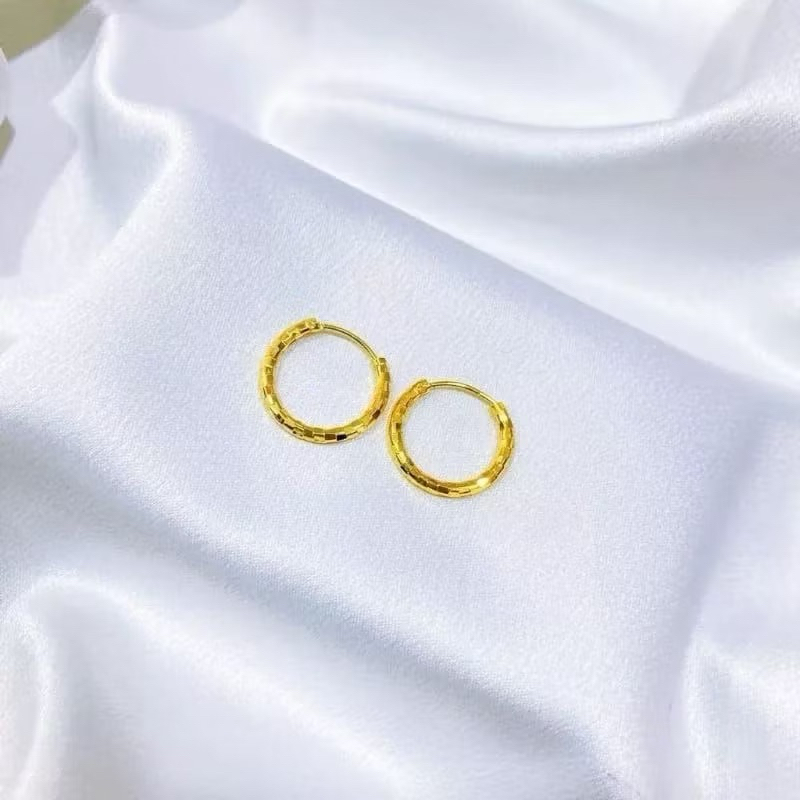 ANTING TITANIUM GIVSI ANAK UKIR CANTIK GOLG SILVE