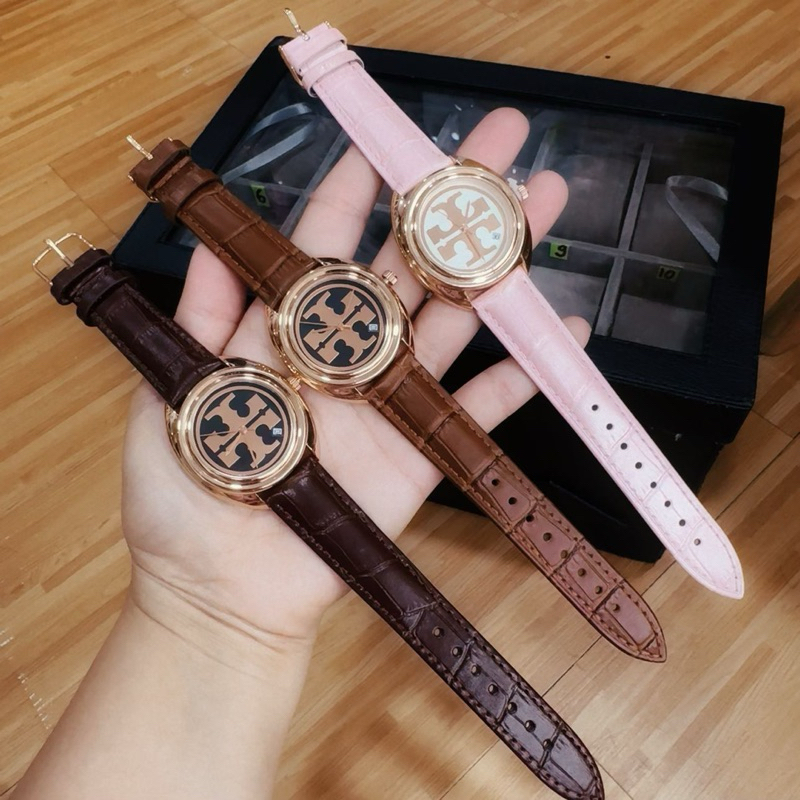 BARU  Jam Tangan Fashion Wanita Tory Burch Casual Tali Kulit