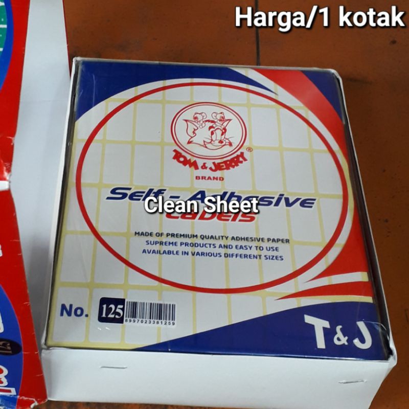 

Label tom&jerry No.125 (Harga/1 kotak)