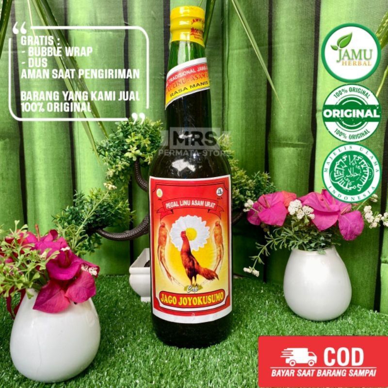 

100% asli JAMU JAGO JOYO KUSUMO 600ml KEMASAN BOTOL PLASTIK