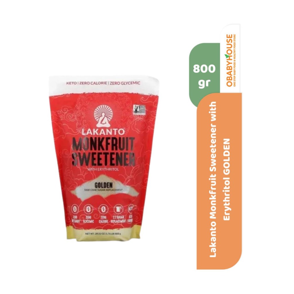 

Lakanto Monkfruit Sweetener with Erythritol GOLDEN 800 gr