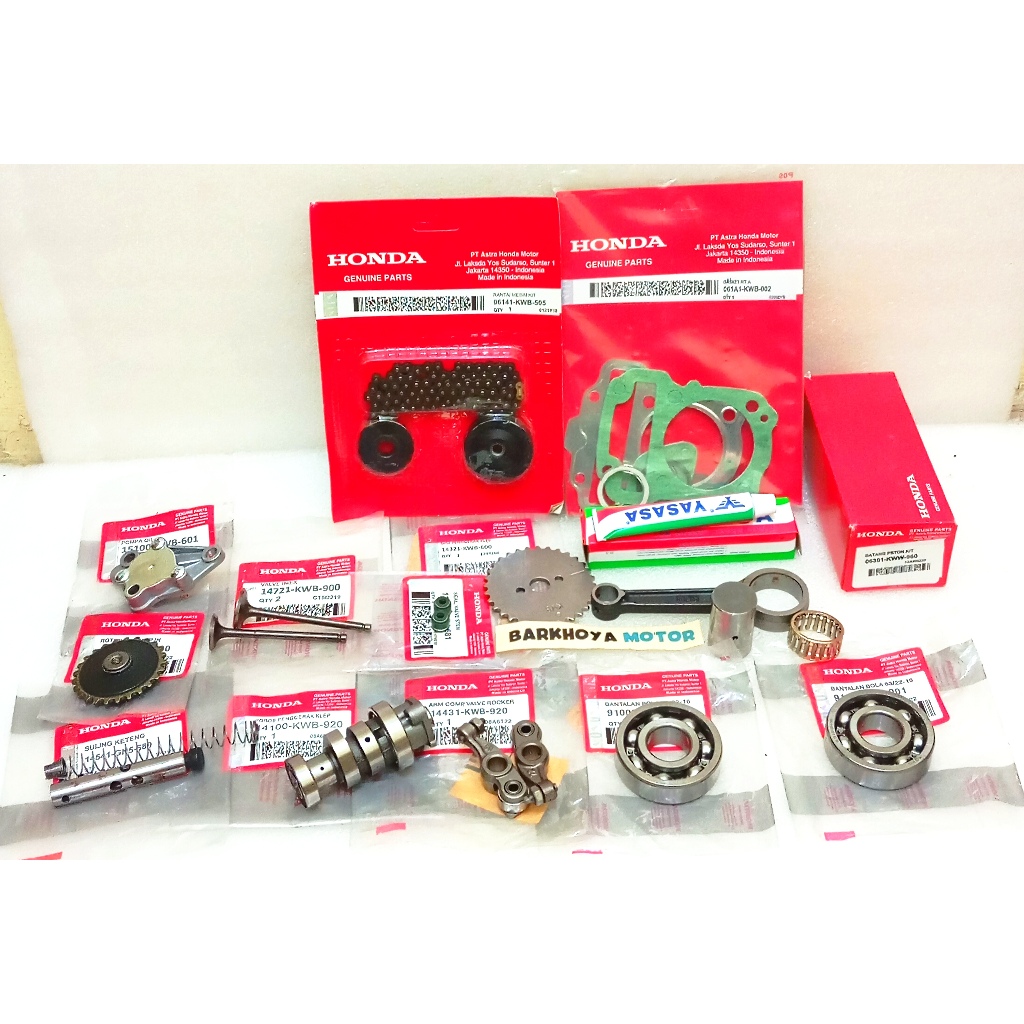 Paket 13 Item Stang Seher Revo Absolute Blade Lama  KWB/KWW Set Bearing As Kruk  + Noken As + Platuk