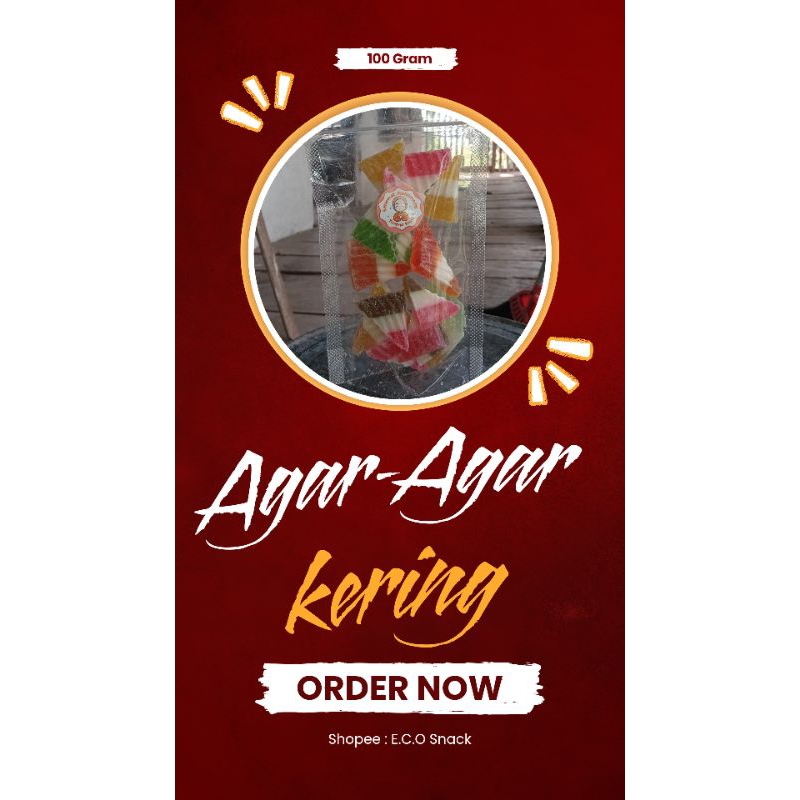 

AGAR-AGAR Kering Gula 100gram