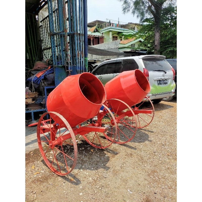 Molen cor semen mini 25kg. Molen cor semen. mesin pengaduk semen