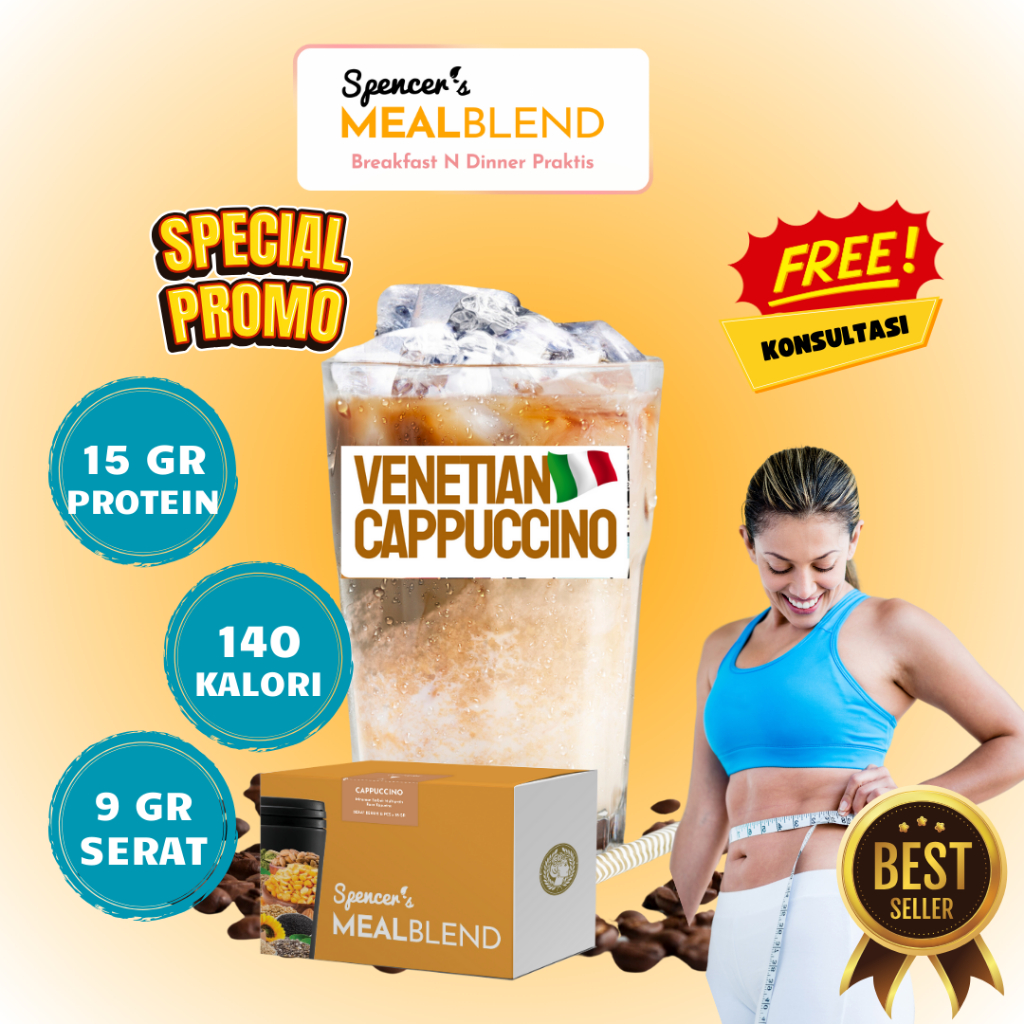 

PROMO!!! Spencer's MealBlend Venetian Cappucino Flavour - Pengganti Makanan Sehat Solusi Langsing