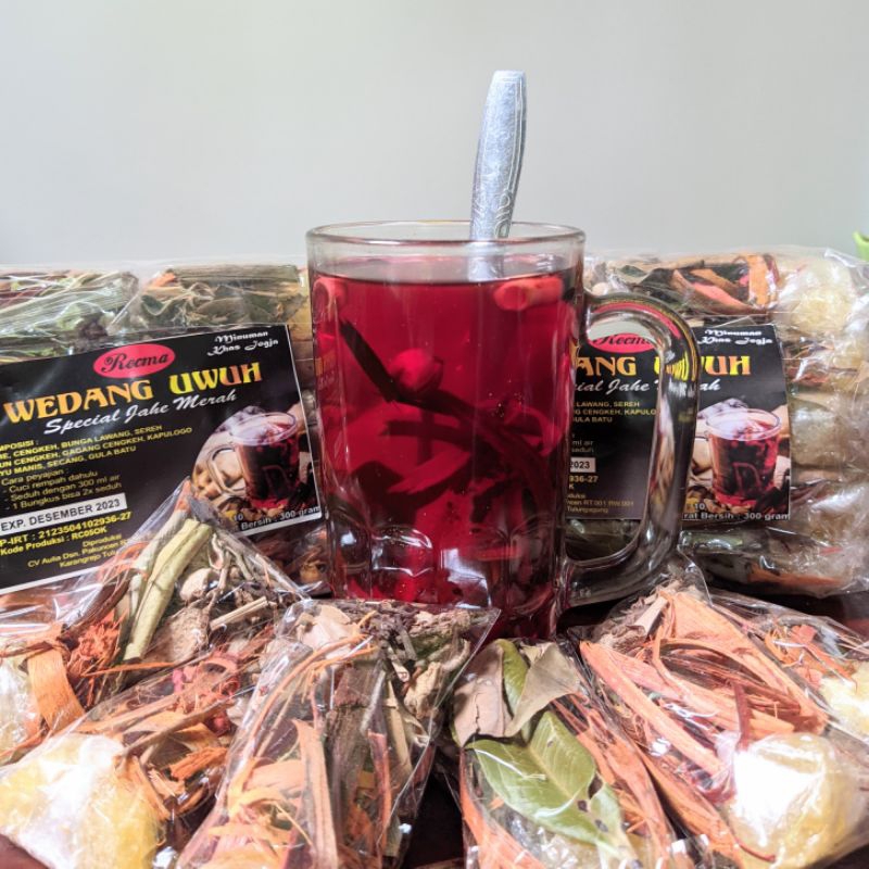 

wedang uwuh rempah komolit isi 10 +gula batu