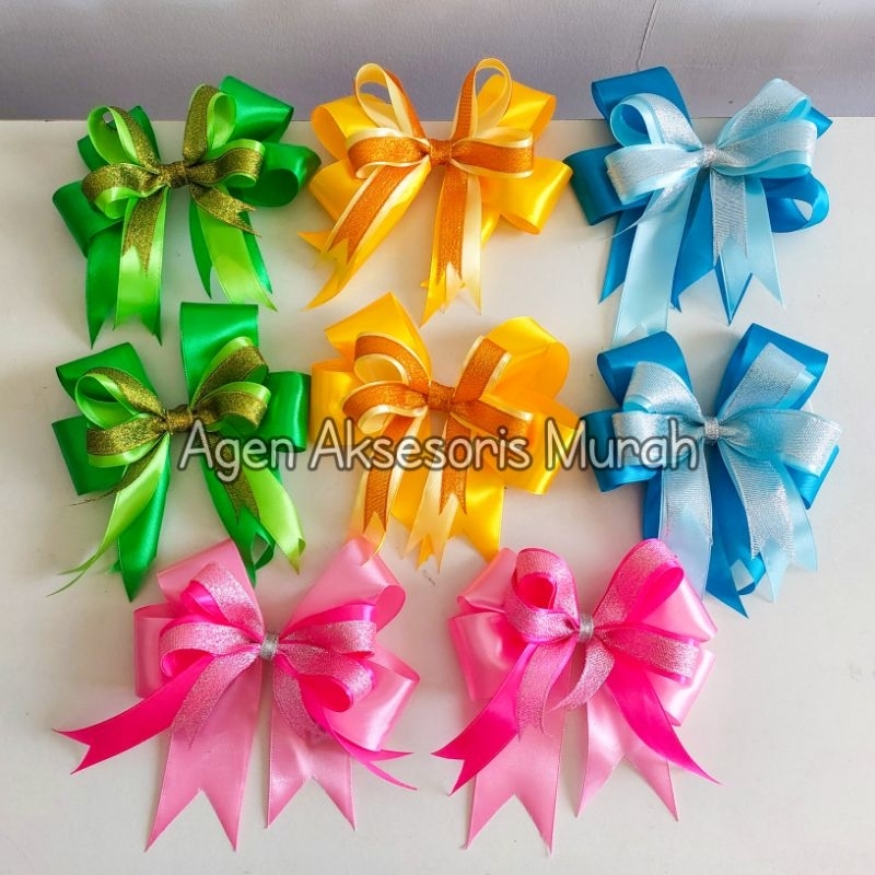 

Pita Hias Tumpuk / Pita Jadi Dekorasi / Pita Satin Jumbo