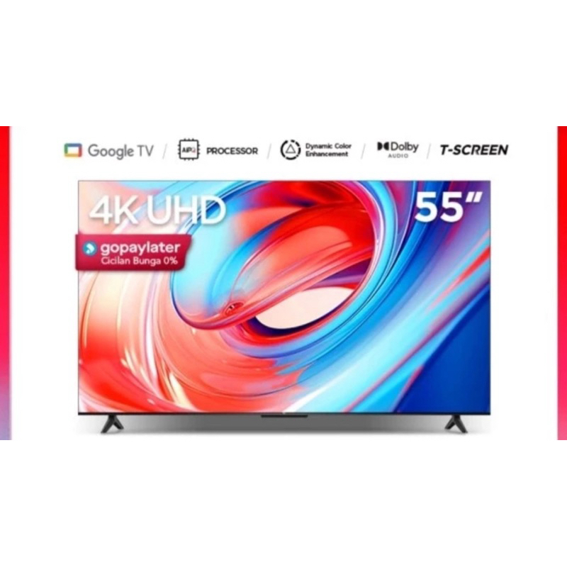 Luar Kota TCL Smart Google TV55V6B  55A28 A28 55A18 55 A18 55inch 4K HDR Android TV