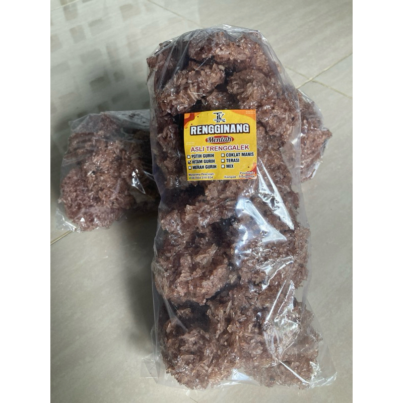 

Rengginang Mentah Asli Trenggalek/Varian Gurih Bawang Putih/Ketan Hitam