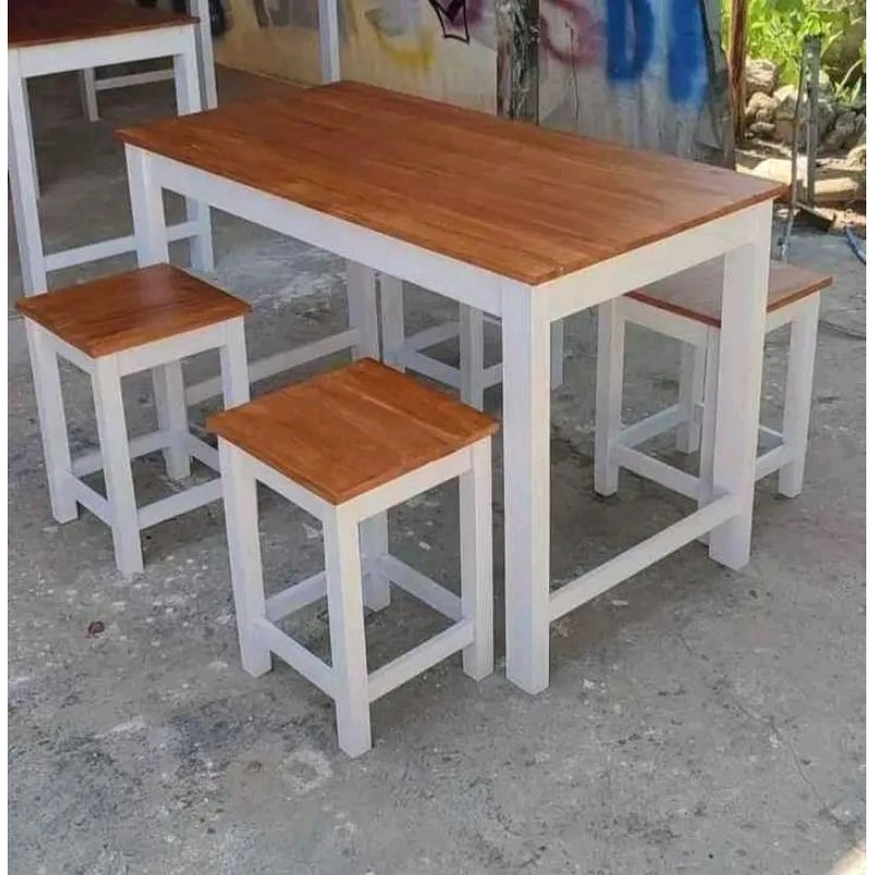 meja dan kursi  cafe satu set
