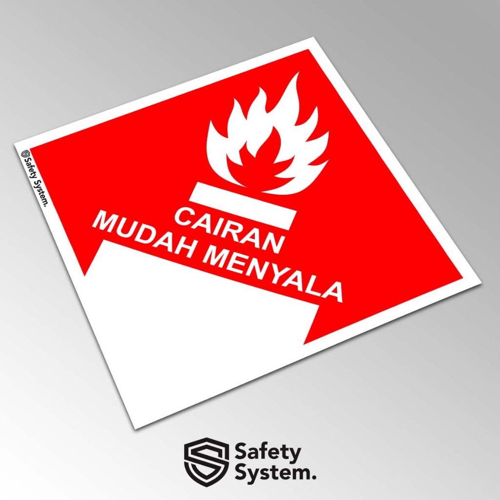 

Stiker Label Hazmat Hazardous Material Simbol Limbah B3 PERMEN LH NOMOR 14 TAHUN 2013 - Cairan Mudah Menyala