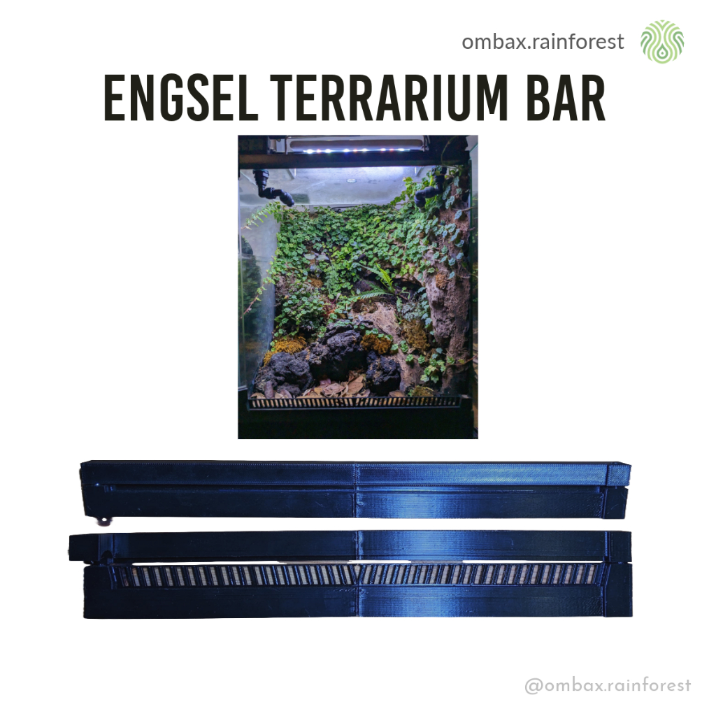 Engsel terrarium / Hinge Vivarium - Engsel Pintu Kaca Custom untuk Terrarium