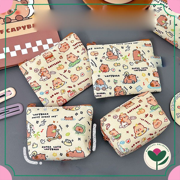 Mini pouch capybara lucu cute dompet kecil dompet uang koin MK1843