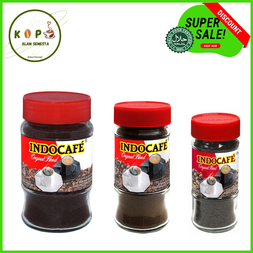 

Indocafe Original Blend Botol 50gr / 100gr / 200gr Kopi