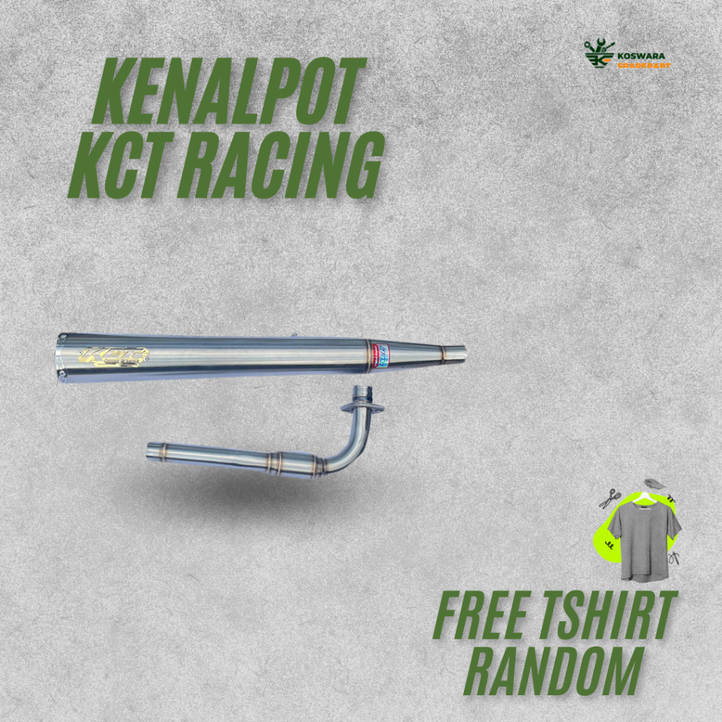 KENALPOT KCT RACING HONDA WIN 100 ORIGINAL FREE RANDOM TSHIRT