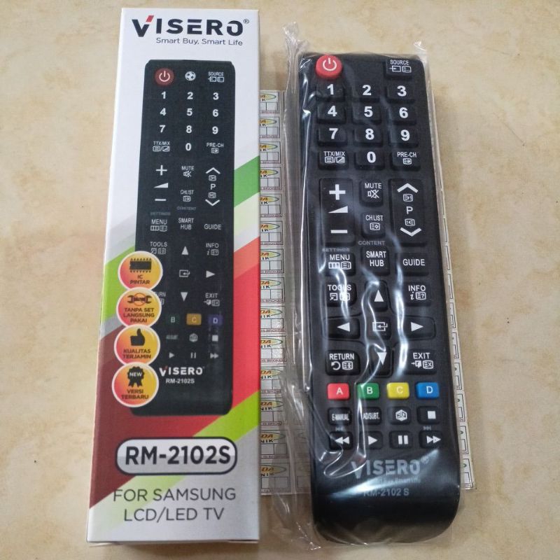 REMOT TV SAMSUNG LED REMOT TV LCD LED SAMSUNG REMOT VISERO RM-2102S