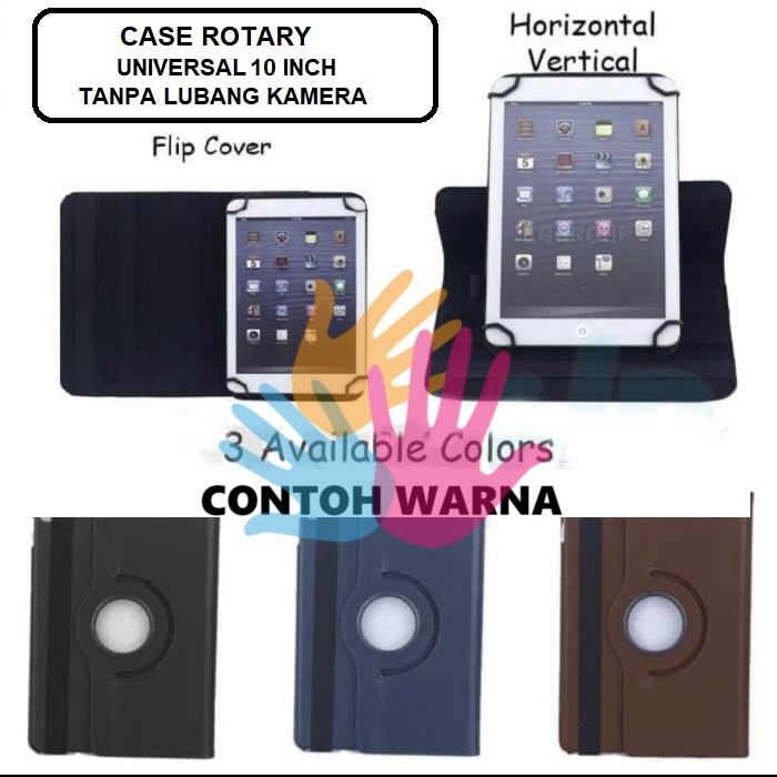 RJ2 Case ADVAN XTAB / Casing ADVAN TAB V8 G-TAB 8001 8 Inci Flip Rotary Universal 360 TNPA LUBANG