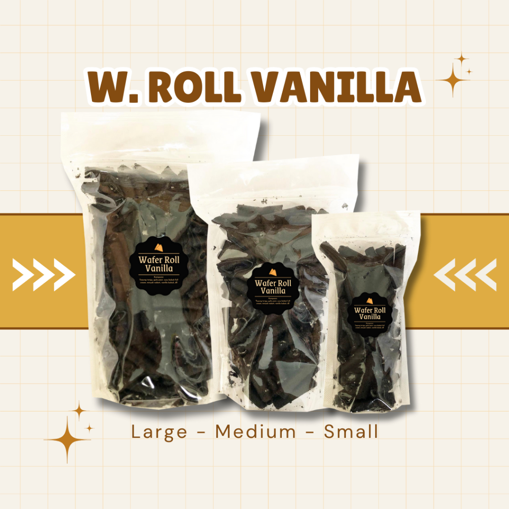 

[DELISH SNACKS] Wafer Roll Vanilla / Snack Cemilan Camilan Biskuit Manis Makanan Ringan