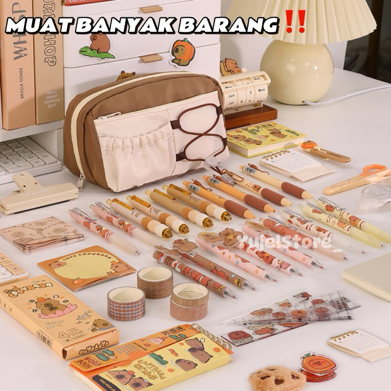 

Tempat Pensil Multifungsi / Tas Perlengkapan Kantor Dan Anak Sekolah / Kotak Pensil Aesthetic SF6