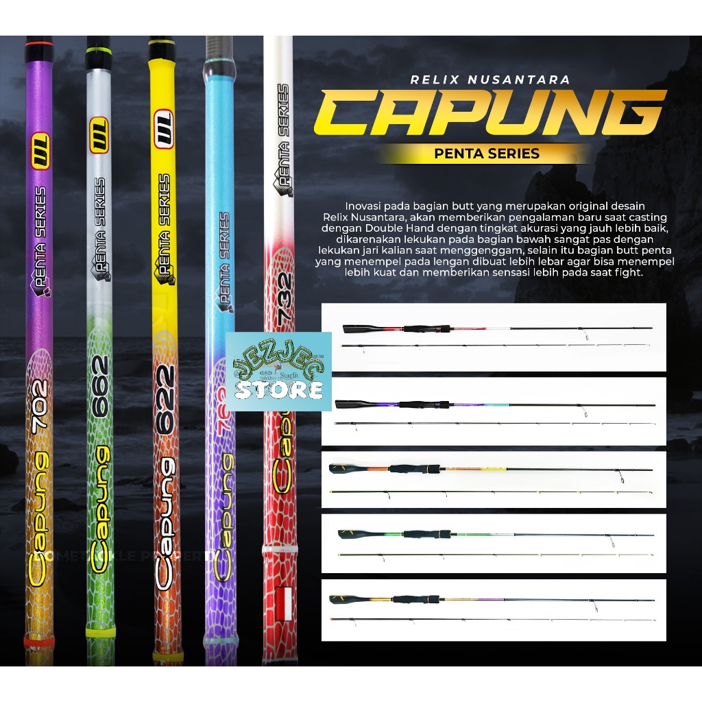 Joran RELIX NUSANTARA CAPUNG GEN 3 PENTA SERIES 622 / 662 / 702 / 732 / 762