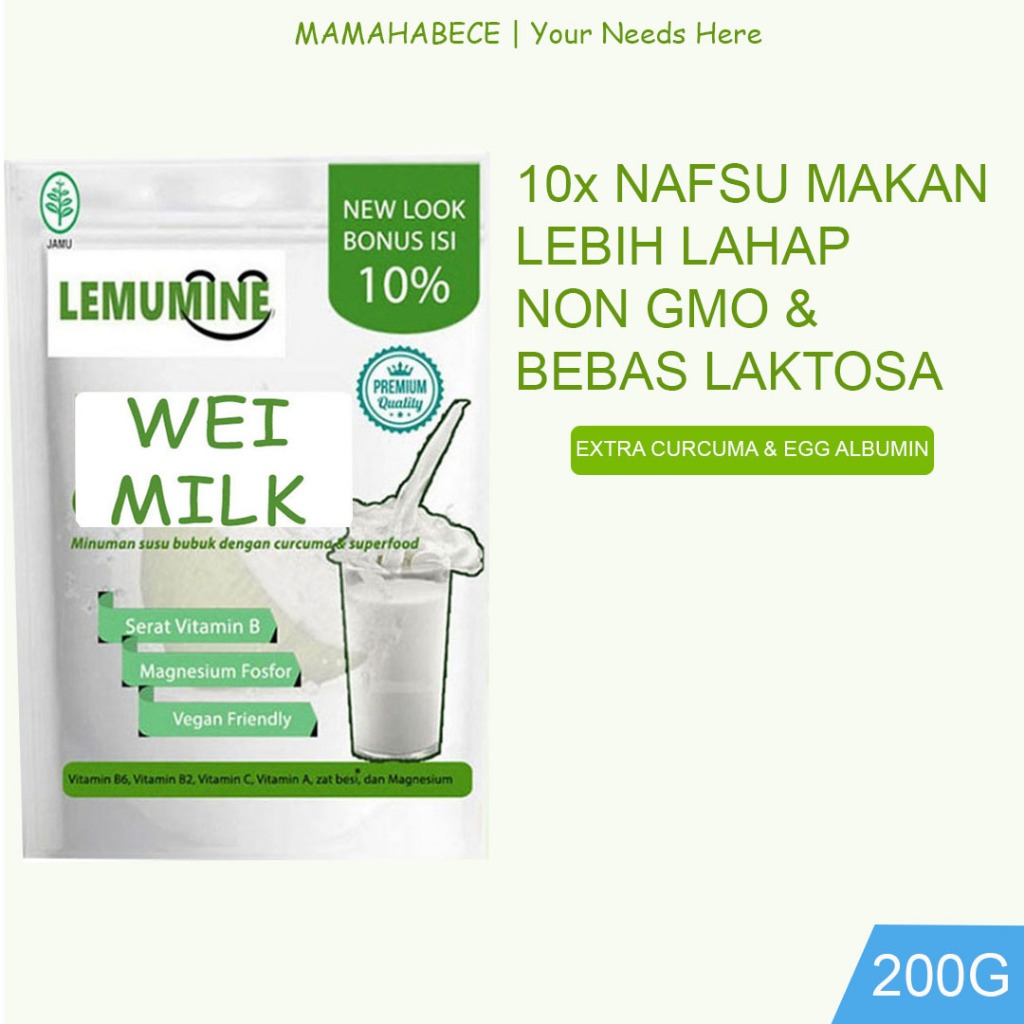 

Vitamin Nafsu Makan Dewasa Penambah Berat Badan Anak Susu Penggemuk Badan Dewasa Obat Penggemuk Badan Bopom Permanen Milk Lemumine (200g)